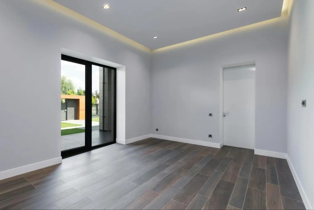grey herringbone engineered wood flooring